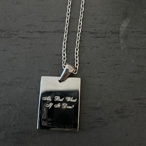Ah but what if it does ? Amber Scholl 333 necklace